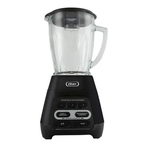 Licuadora Reversible 3 Vel 600 W Vaso Vidrio Oster Negro Cuotas