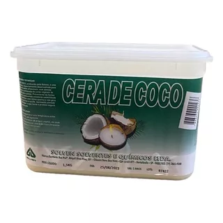 Cera De Coco Natural 1,5 Kg Ideal Velas 