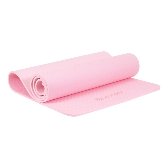 Tapete De Yoga Altera Tpe Alta Densidad Pilates Relajacion Color Rosa Pastel