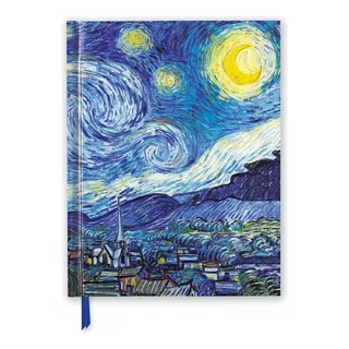 Van Gogh: Noche Estrellada Libreta Pasta Dura Hojas Blancas