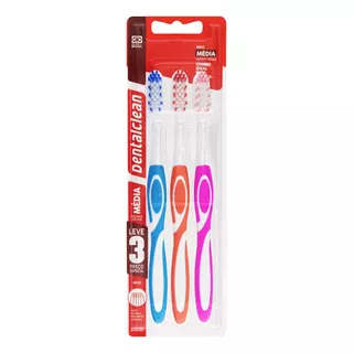 Cepillo De Dientes Dentalclean Magic Medio X 3 Unidades