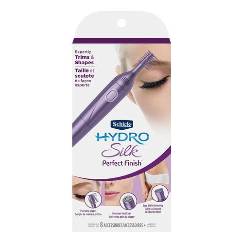 Schick Hydro Silk Recortadora De Acabado Perfecto, Kit De A. Color Lavanda