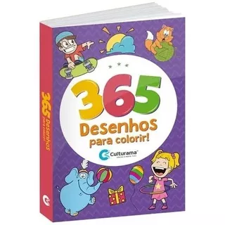 Livrinho Para Colorir Com 365 Desenhos Grandes - Infantil