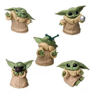 Baby Yoda Set X5 Star Wars Blister Figuras 6 Cm Yoda Muñecos