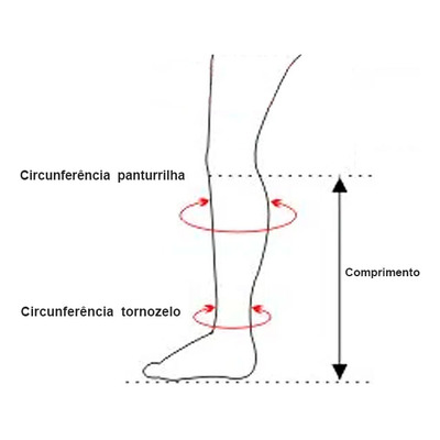 Meia Sigvaris Panturrilha Ponteira Aberta Natural M