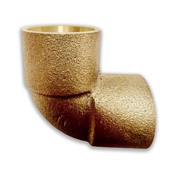 Codo Bronce Colorado Para Soldar Con Plata 19 Mm