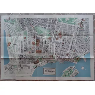 Mapa Vista Artística Rio De Janeiro 1965 