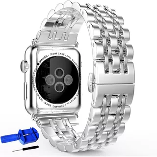 Correa Para Apple Watch Metálica Acero Inoxidable +ajustador