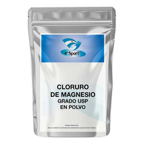 Cloruro De Magnesio Puro En Polvo Grado Usp 250 Gr Vip 4+ Sabor Característico