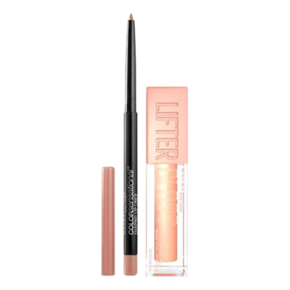 Pack Maybelline:color Sens Delin Nude+lip Lifter Gloss Sun