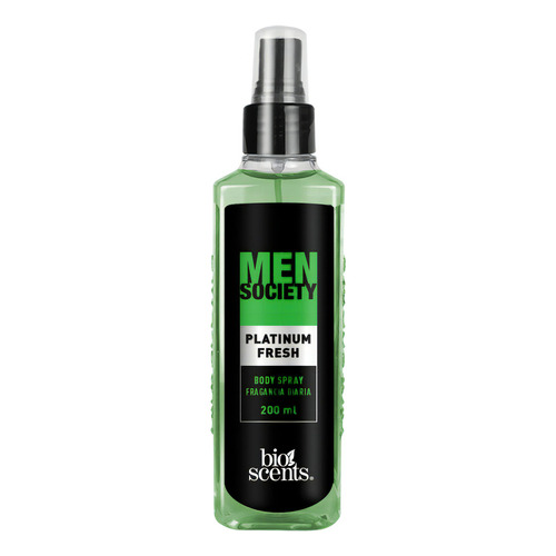 Body Spray Bioscents Men Society Platinum Fresh 200ml