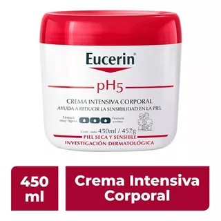 Crema Corporal Eucerin Intensiva Ph5 Piel Seca Y Sensible 450 Ml