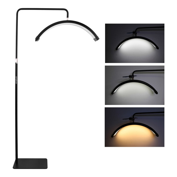 de luz led Andoer-2 HD-M6X color  bicolor con estructura Negro 100V/240V