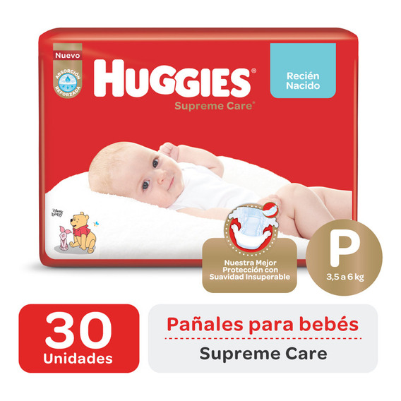 Huggies Supreme Care P pañal 30 unidades