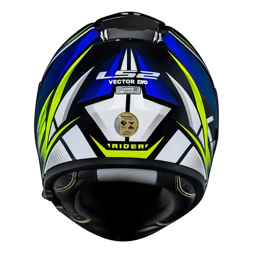 Capacete Ls2 Vector Rider Azul Tamanho do capacete 64/XXL