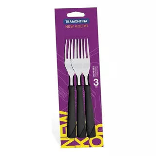 Set X 3 Tenedor Tramontina Mango Plastico Tatetiparati