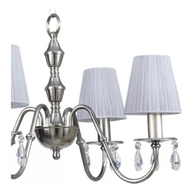 Lampara Colgante Moderna Araña Pantallas Clasica 4 Luces Lsi