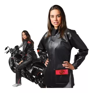 Conjunto Capa De Chuva Alba Europa Feminina Motoqueira Moto