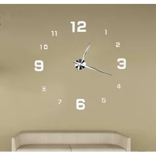 Reloj De Pared 3d Análogo Tamaño Grande De 100x100cm 