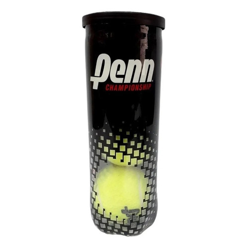 Tubo Penn 3 Pelotitas Tenis Championship Sello Negro Paddle Tennis Profesional