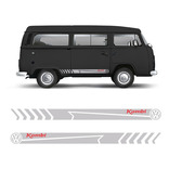 Faixa Kombi Sport Standard Adesivo Cinza Lateral Volkswagen