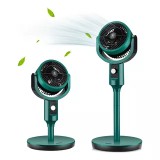 Ventilador Portatil Fan De Pie Circulador De Aire Verde