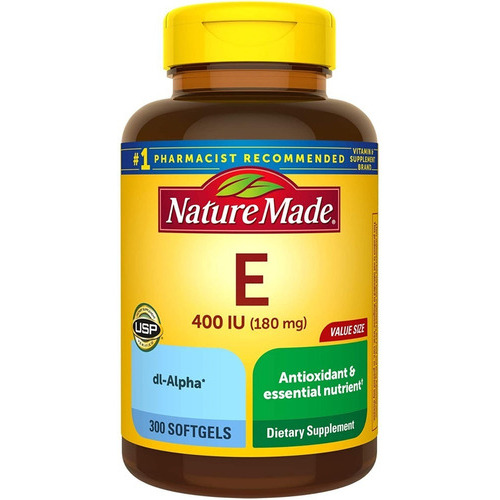Nature Made Vitamina E 180 Mg, 400 Ui Dl-alpha, 300 Capsulas