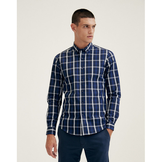 Camisa Dean, De Hombre, Sport, Slim Fit, Cuadros, Equus