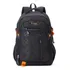 Mochila Estudiante Notebook Impermeable hombre mujer - SN57605 Color Negro Con Anaranjado