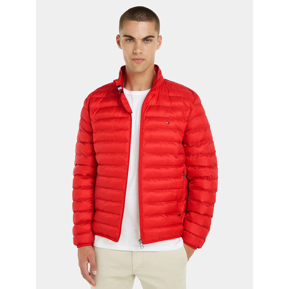 Parka Packable Light Warm Hombre Tommy Hilfiger Rojo