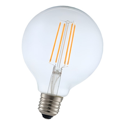 Lampara Globo Filamento Led 8w G95 Vintage Luz Desing