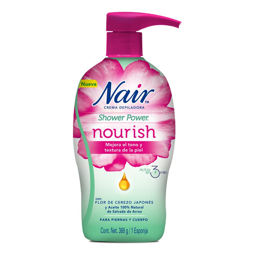 Crema depilatoria Nair Shower Power Nourish corporal de ducha 368 g