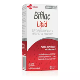 Suplemento Alimentar Probióticos Bifilac Lipid 30 Cápsulas