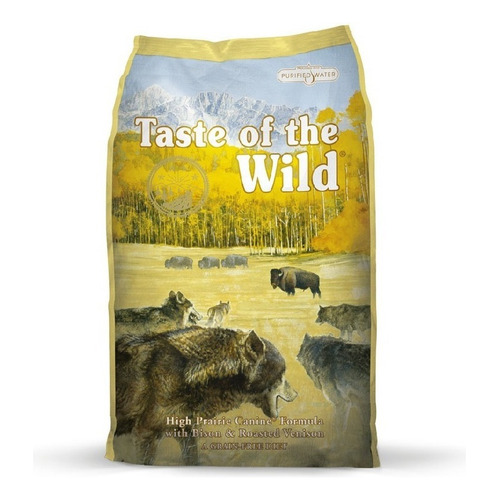 Alimento Taste of the Wild High Prairie para perro adulto todos los tamaños sabor bisonte asado y venado asado en bolsa de 2kg