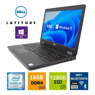 Laptop Dell Core I5 6ta Gen 16gb Ddr4 Ssd 128gb Wifi Win10 