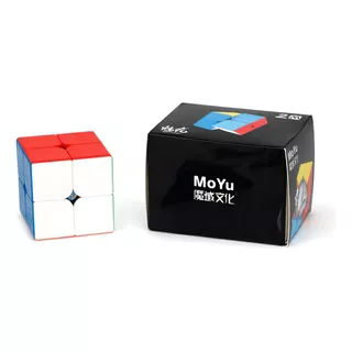 2x2x2 Meilong M Cubo Magnético Velocidad Moyu Color De La Estructura Stickerless