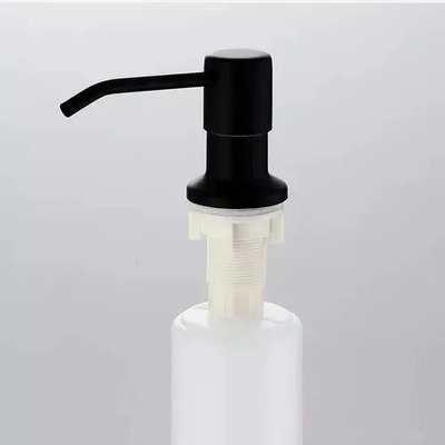 Dispenser Preto Detergente Porta Sabonete Liquido Embutir