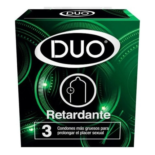 Condones Duo Retardante 3 Unidades