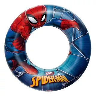 Boia Inflável Infantil Circular Homem-aranha 56cm Bestway Cor Vermelho