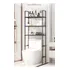 Mueble Organizador De Baño 3 Niveles Color Blanco - Cs. Color Negro