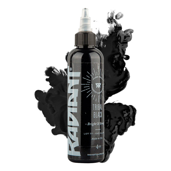 Tinta Profesional Para Tatuar Radiant Tribal Black 4oz