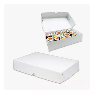Cajas Para Sushi 24 Piezas Pack X 100  Laminado Anti Aceite