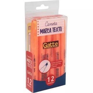 Caneta Marca Texto Gatte 4 Mm - Make+ Cor Laranja