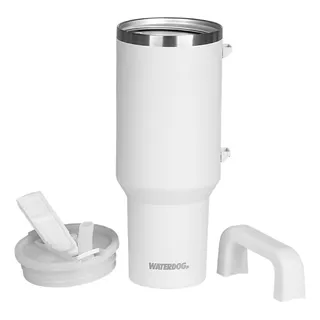 Jarro Vaso Waterdog Cold 1.2 Lts Térmico Con Manija Color Blanco Liso