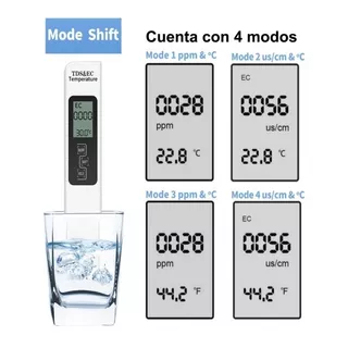 Medidor Digital De Tds, Ec Electroconductividad & Termometro Estuche Cuero