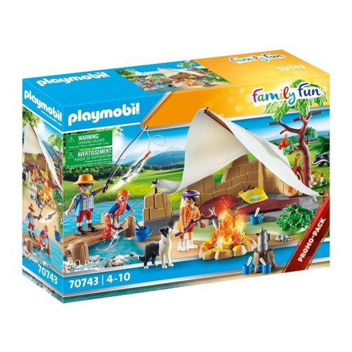 Figura Armable Playmobil Family Fun Acampada 70 Piezas 3