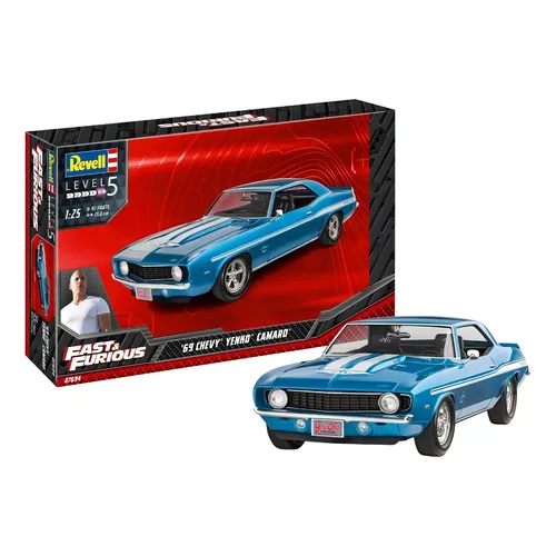 【2024新春福袋】 Yenko Chevy 1969 Camaro 07694 Revell - 1/25 - Furious E Fast ミニカー