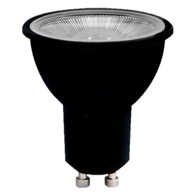 Lampara Dicroica Led 7w 220v Gu10 Carcaza Negra Iluminacion