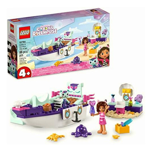 Lego Gabby's Dollhouse 10786 Barco Y Spa De Gabby Y Siregata Cantidad De Piezas 88