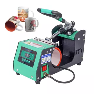 11oz Prensa Térmica Canecas Sublimador Touch Screen Mecolour Cor Verde/preto 110v